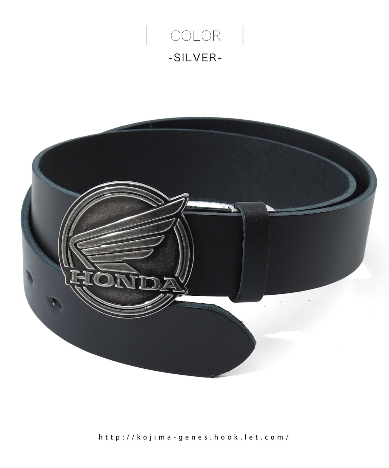 Honda Collab Wing Leather Belt / ホンダコラボ ウィングレザーベルト