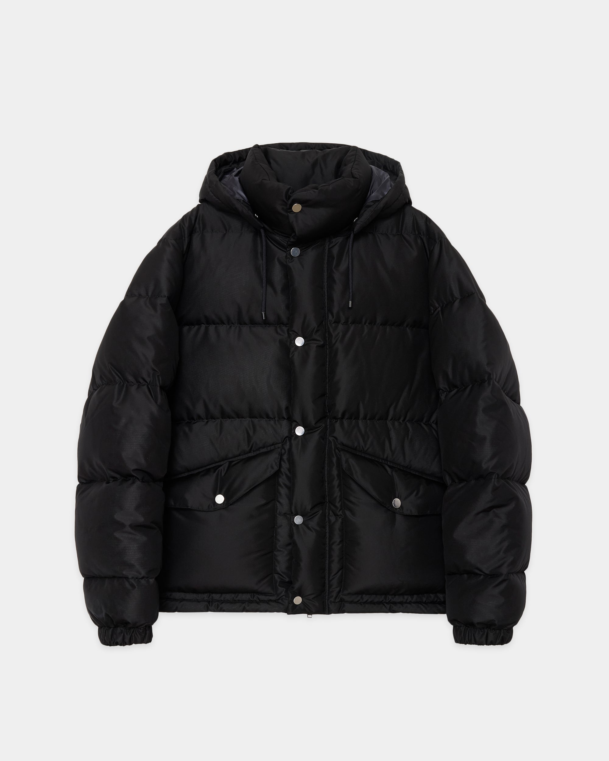 シルクタフタ / シルクダウンパーカー, Black – MARKAWARE