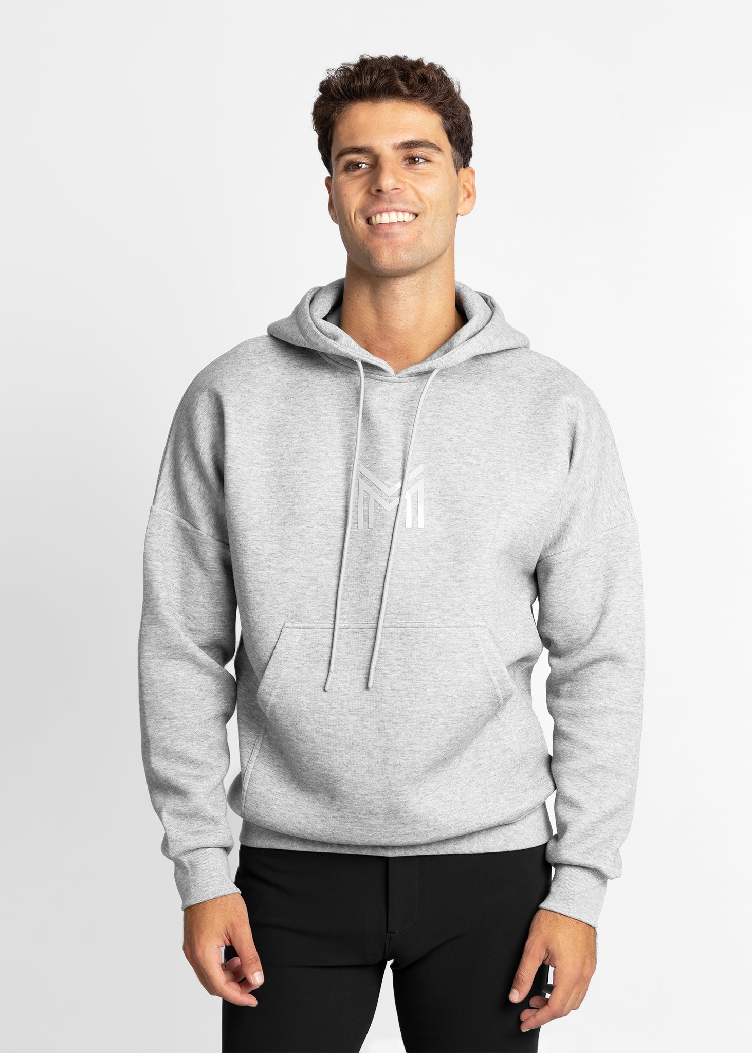 Icon Oversized Hoodie (Grey) – Maximilian Equestrian