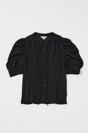 MOUSSY | GATHERED SHOULDER ハーフスリーブブラウス (シャツ