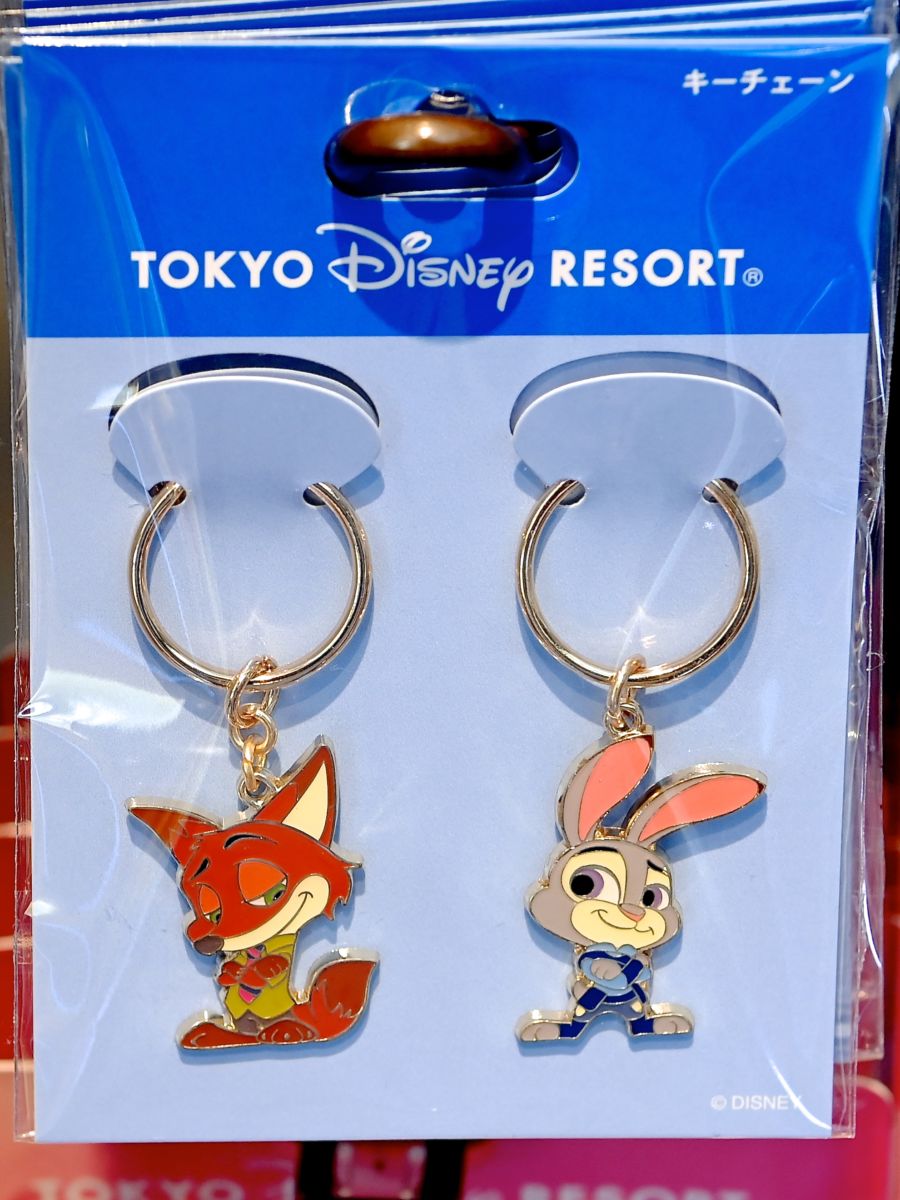 かわいいペアデザイン！東京ディズニーランド キーチェーンセット -