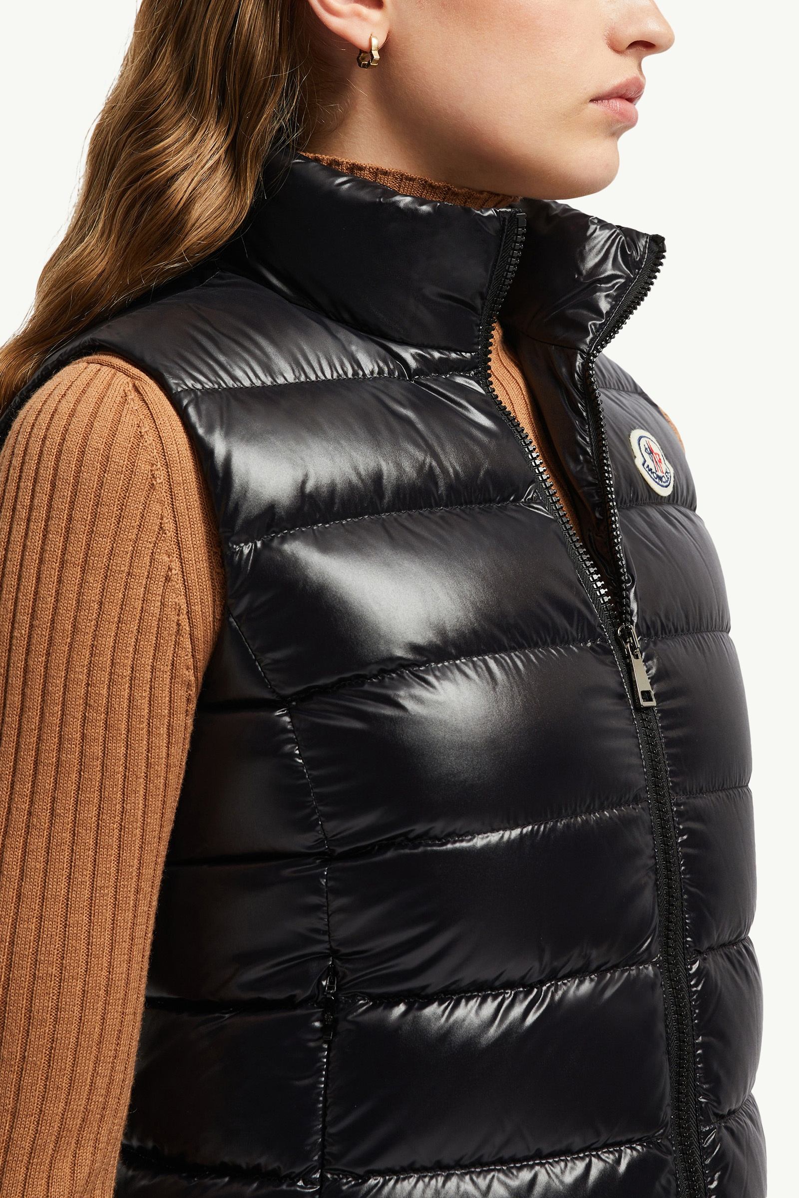 Black Ghany Down Vest - Vests for Women | Moncler US