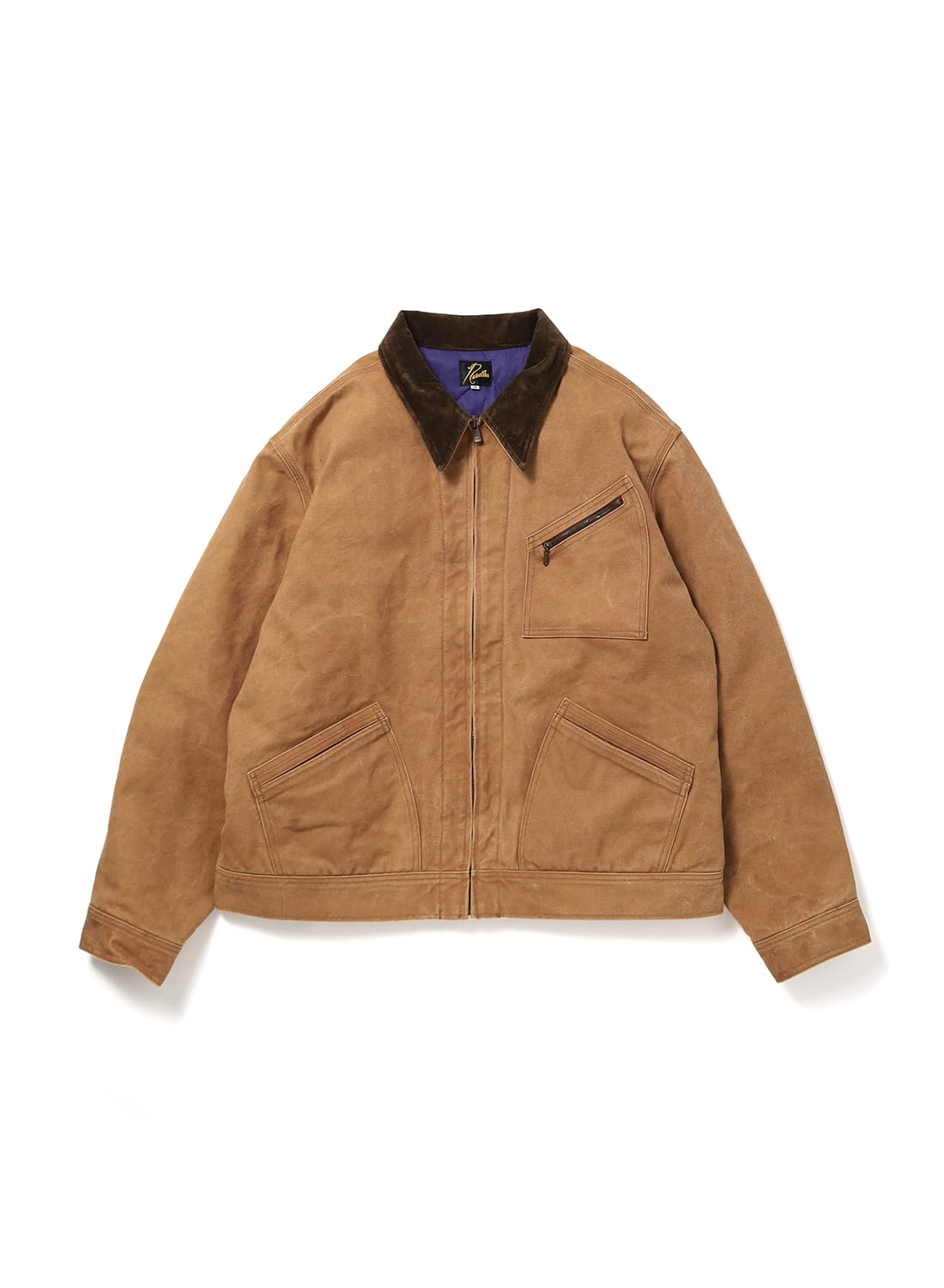 ZIPPED WORK JACKET - DUCK CANVAS / KAKISHIBU PAINT|ジップドワーク