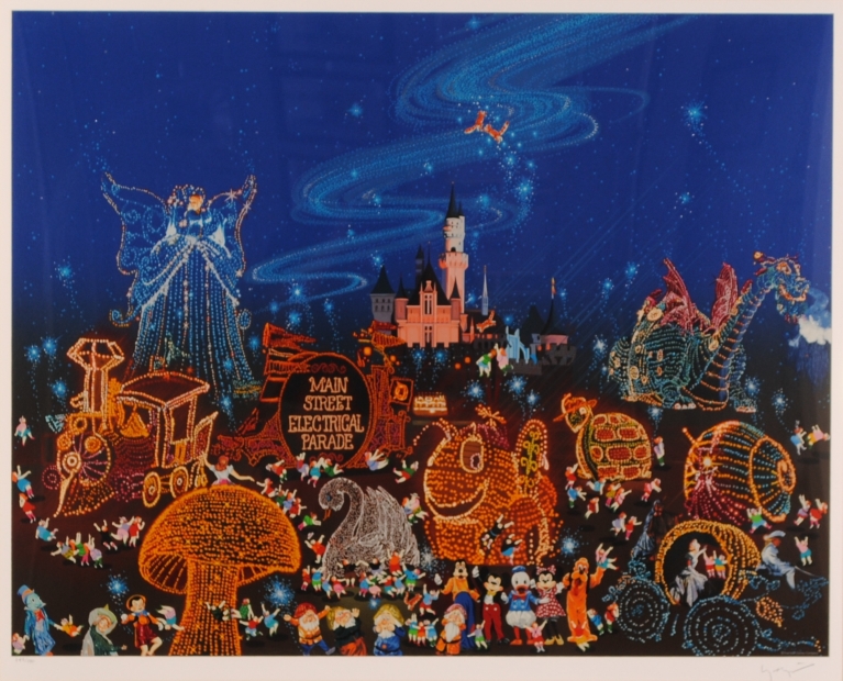 シルクスクリーンの版画でヒロ・ヤマガタが制作した絵「メモリー・オブ