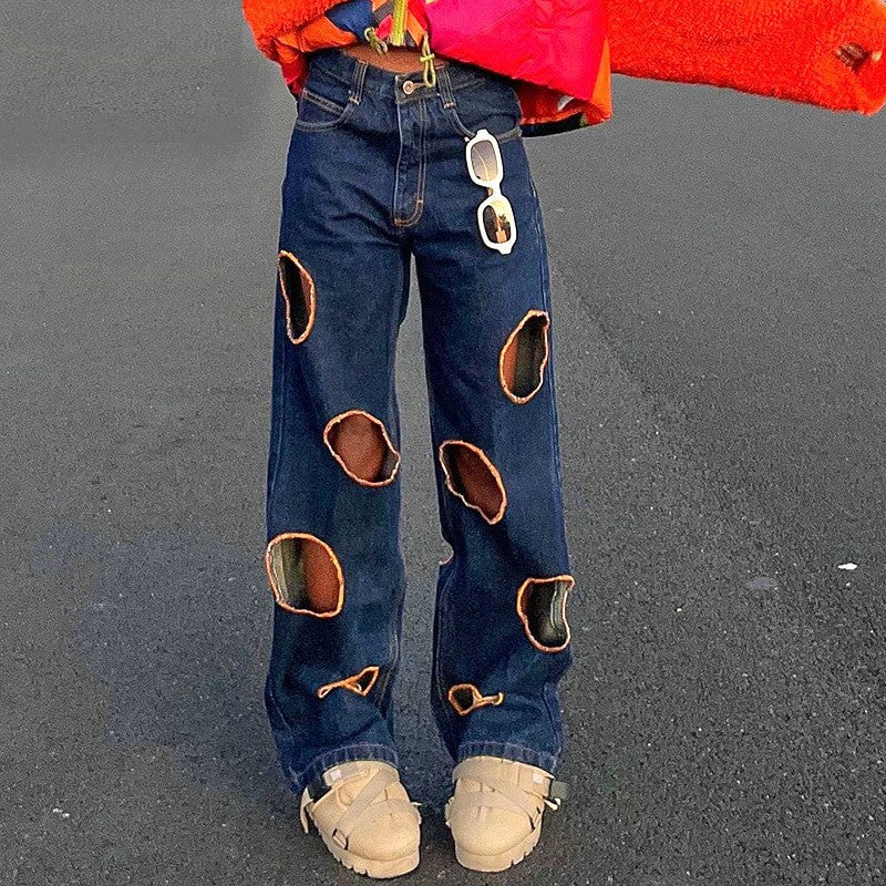 Women's Japanese Hole Pants 'Fukuoka' – My Japan Clothes