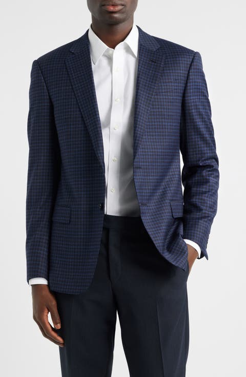 Emporio Armani G-Line Check Sport Coat | Nordstrom