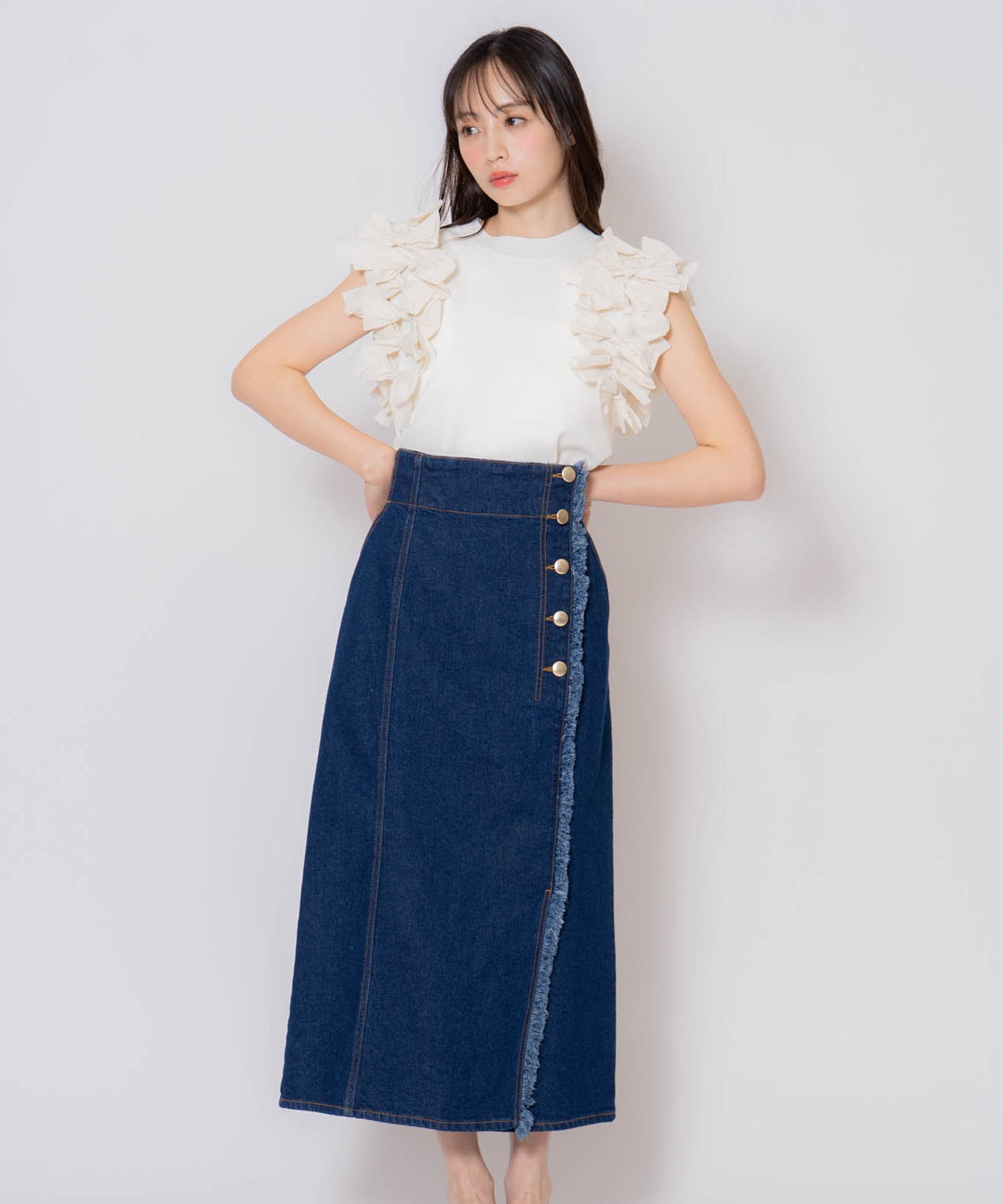 シャギーチェックスカート | フレアスカート | NOELA OFFICIAL WEB STORE