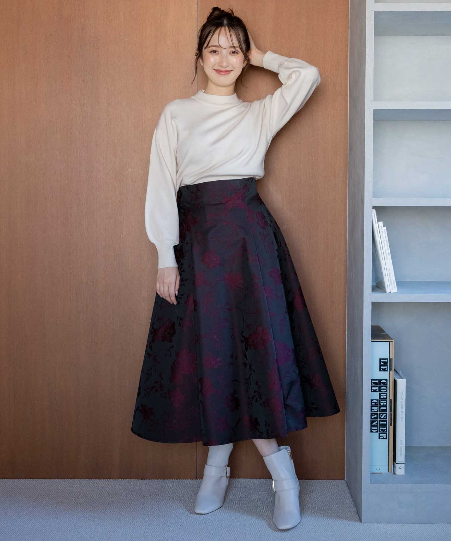 フラワージャガードスカート | フレアスカート | NOELA OFFICIAL WEB STORE