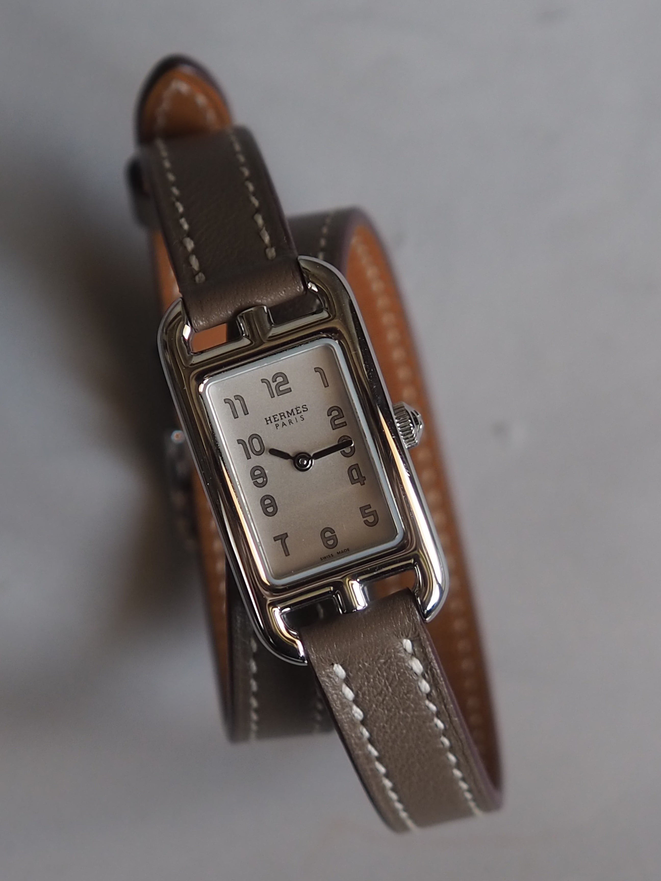 HERMES エルメス ケープコッド ナンタケット ウォッチ 腕時計 シルバー