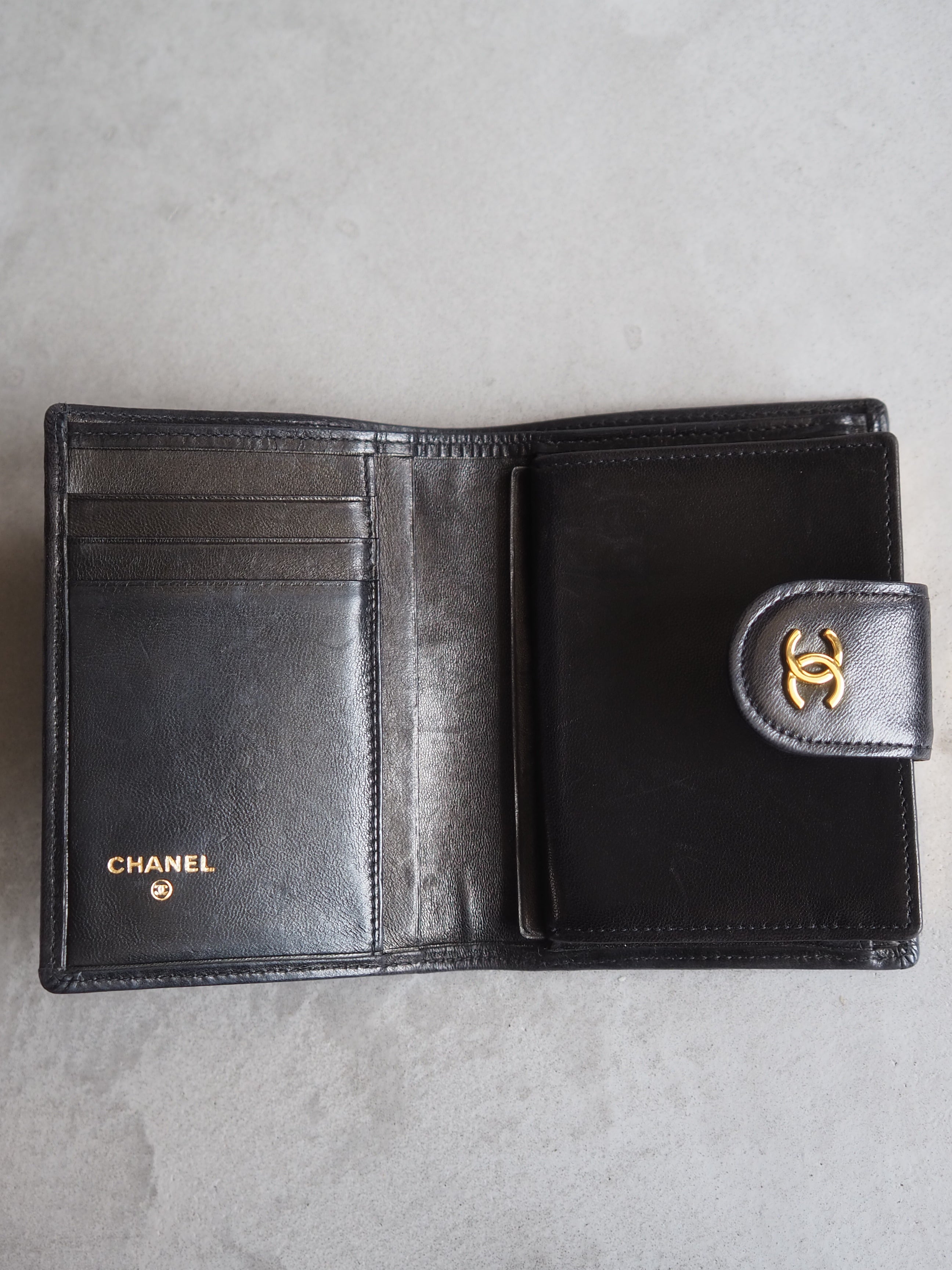 CHANEL シャネル COCO ビコローレ ミニ 財布 コンパクト ウォレット