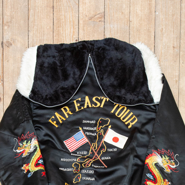 70s Vintage Embroidered Tour Jacket - Large – Omega Militaria
