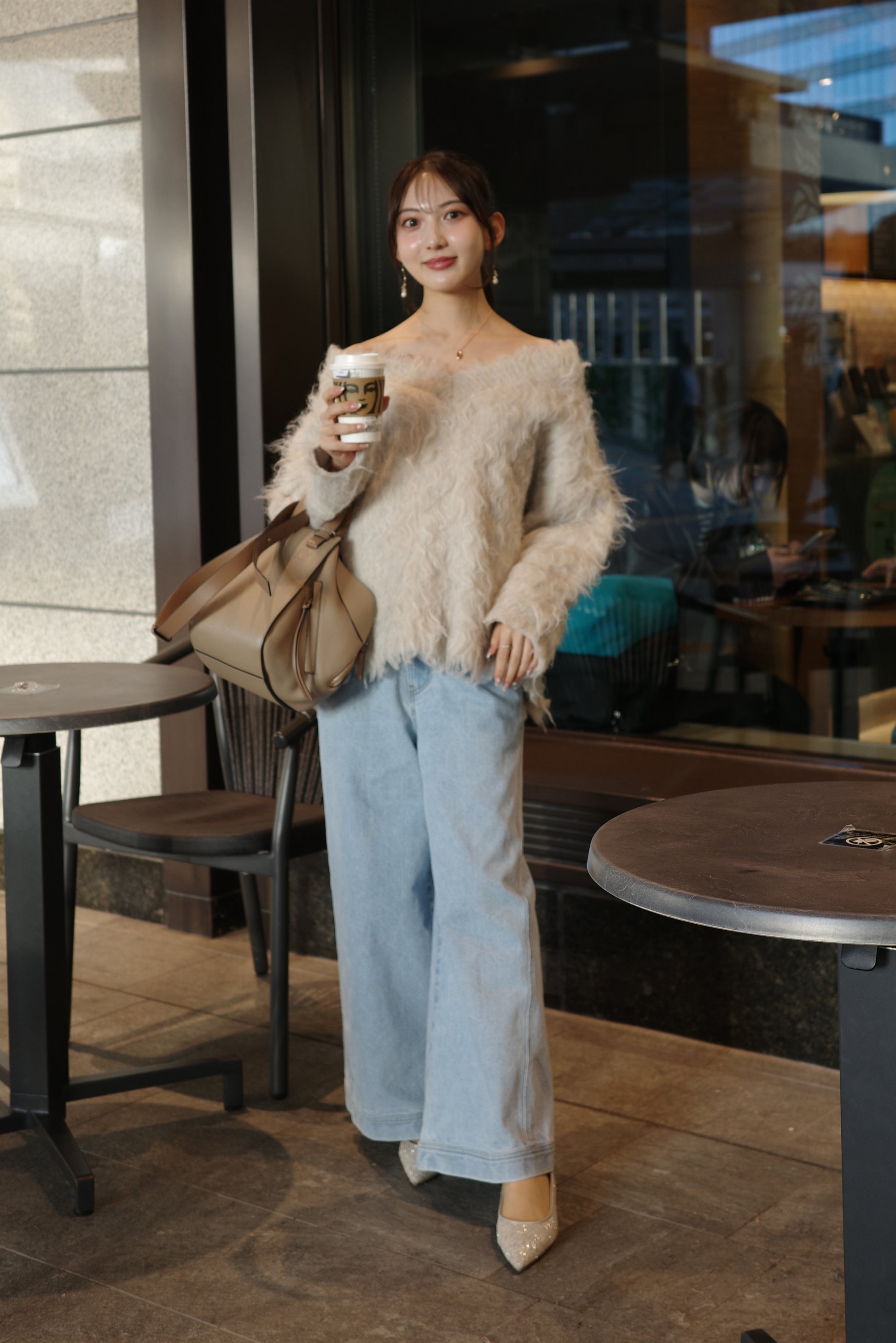 Shaggy knit