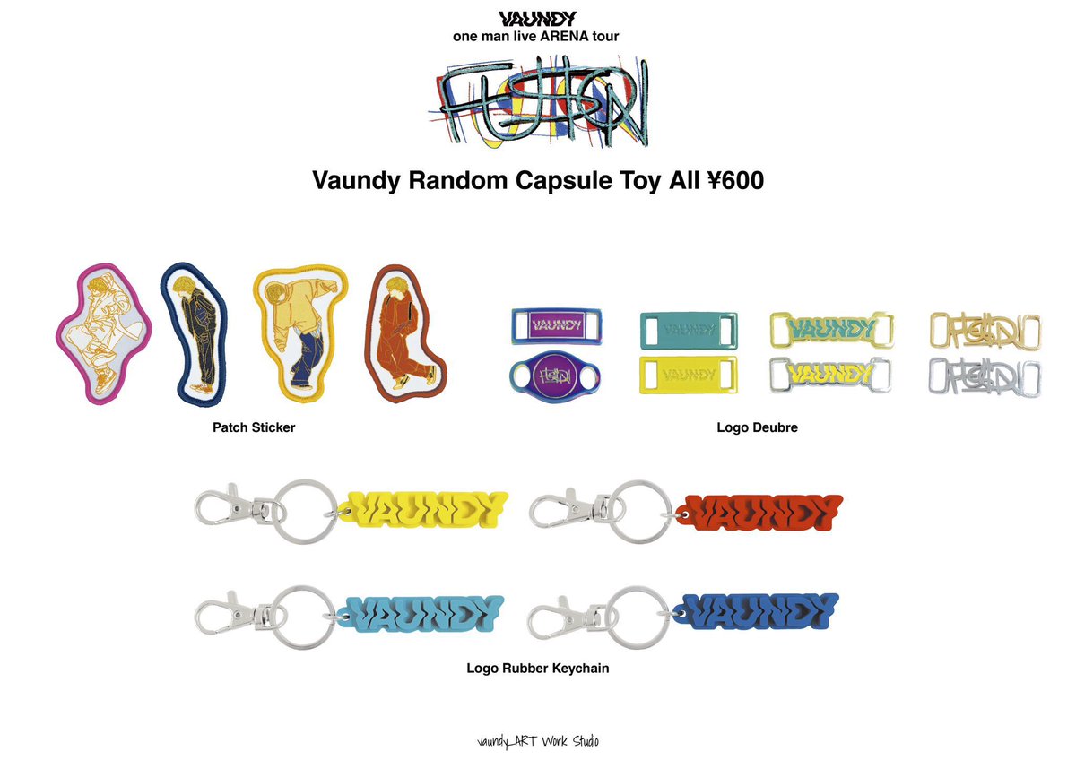 Vaundy one man live ARENA tour “ #FUSION ” OFFICIAL GOODS 販売中