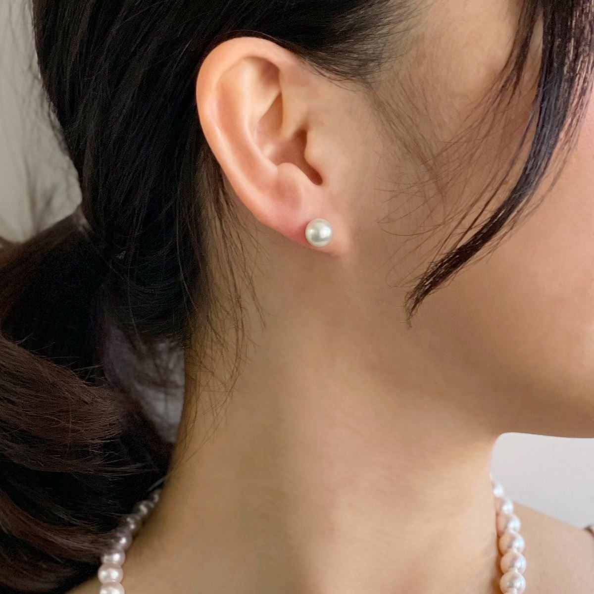 あこや真珠 ピアス8.0-8.5mm K18YG | あこや真珠ピアス・イヤリング