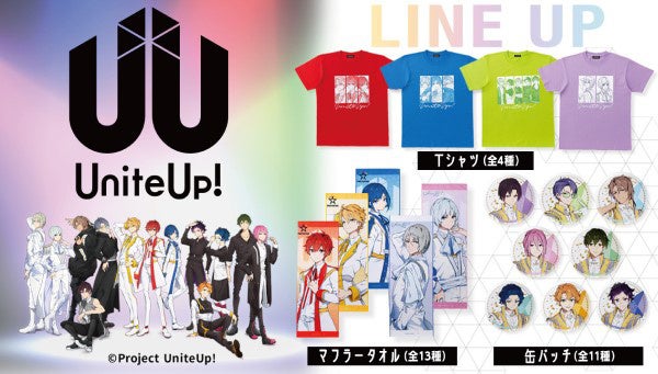 多次元アイドルプロジェクト「UniteUp!」よりTシャツ、マフラータオル