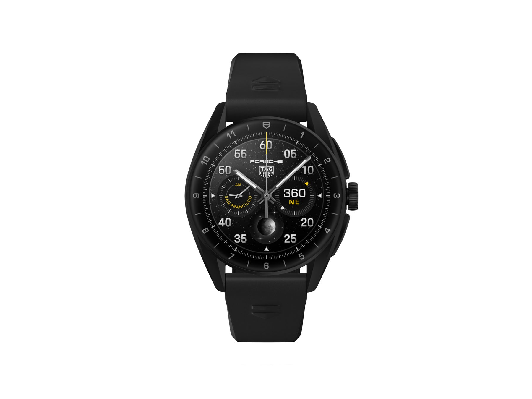 タグ・ホイヤー、オールブラック チタン製のTAG Heuer Connected