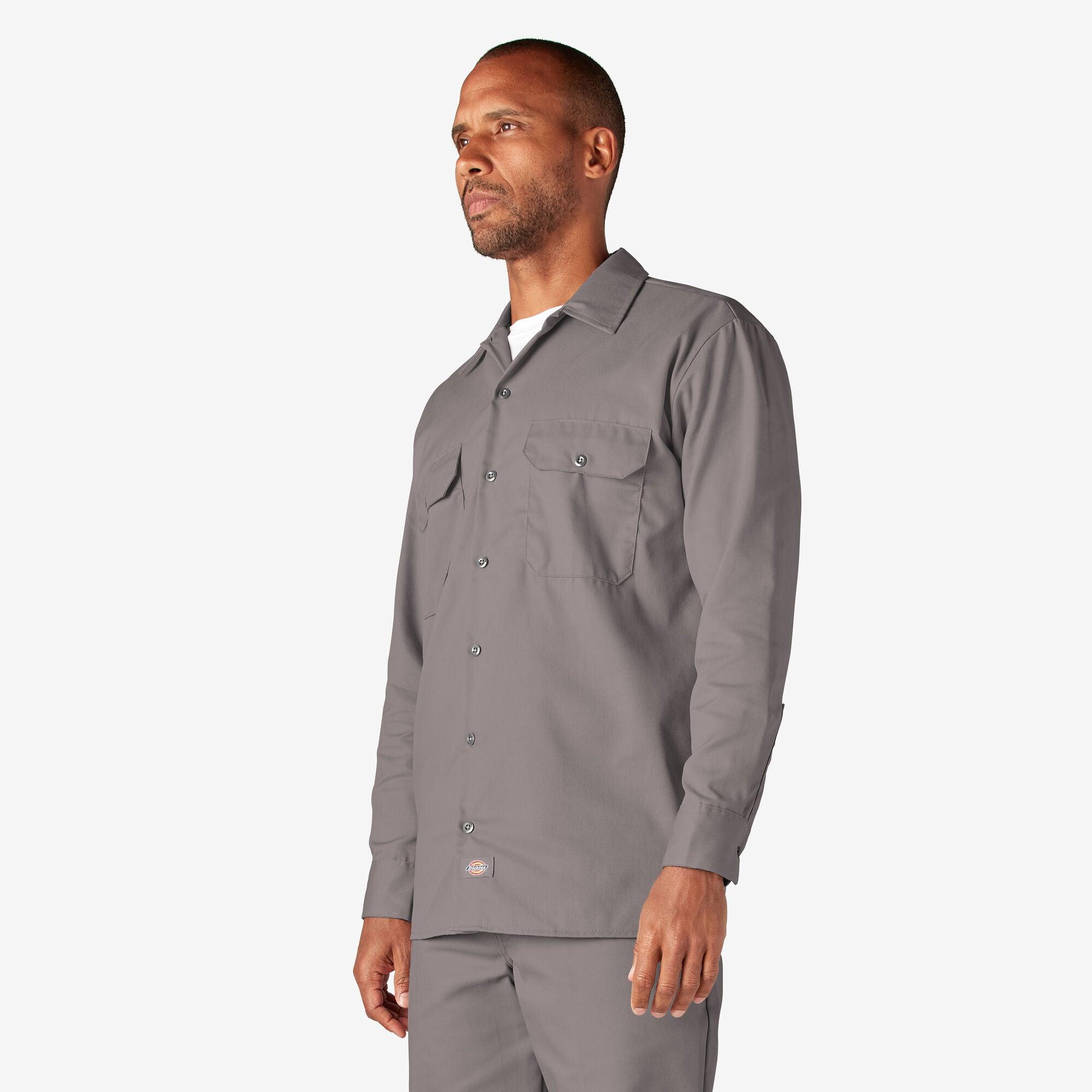 Long Sleeve Work Shirt, Silver