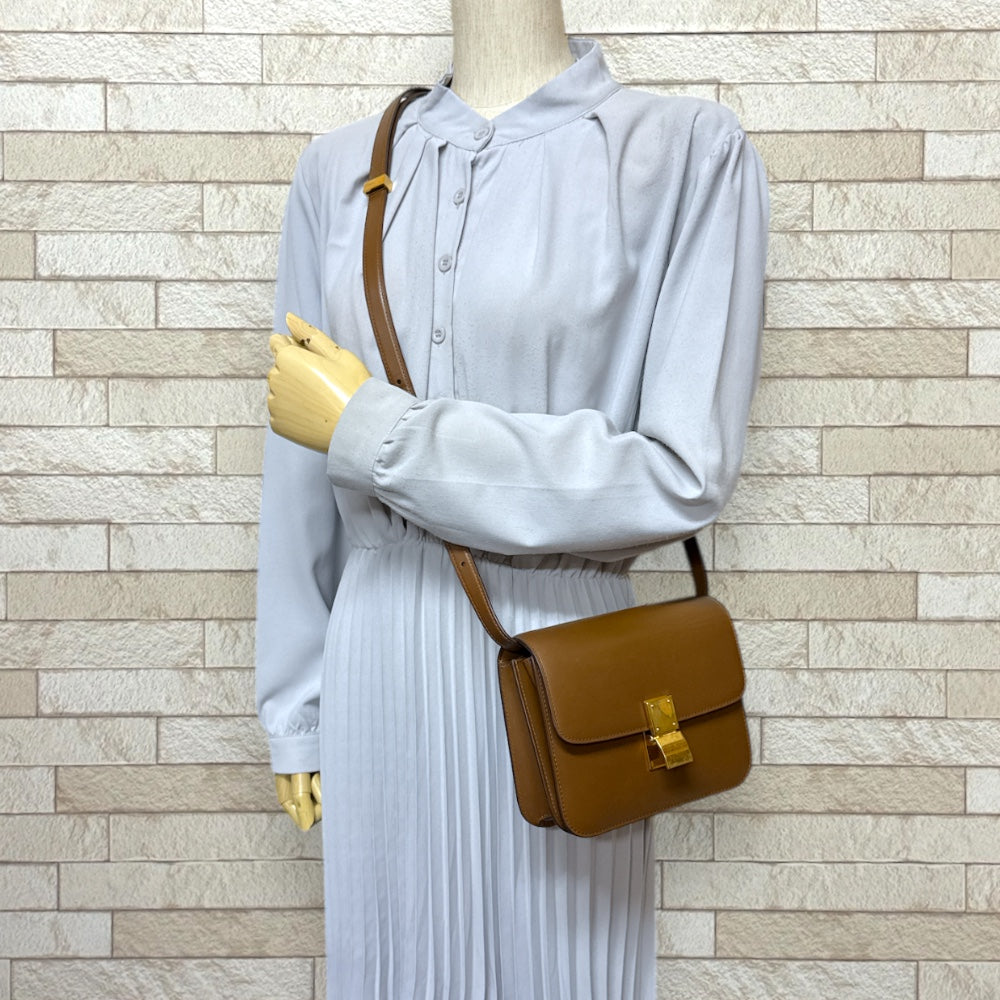CELINE セリーヌ クラシックティーンボックス ショルダーバッグ レザー