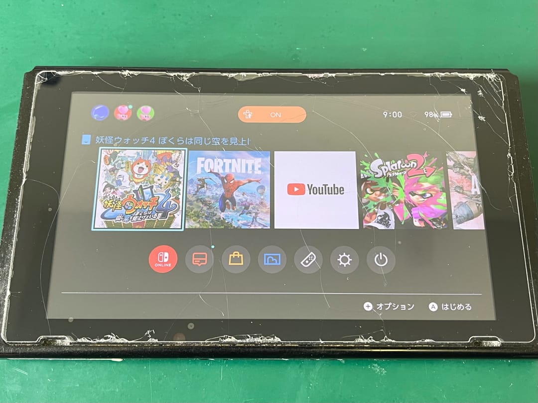 システムが破損/故障したNintendo Switch修理も修理可能です