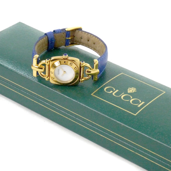 OLD Gucci ホースビット腕時計（リザード・青） – Vintage Shop Rococo