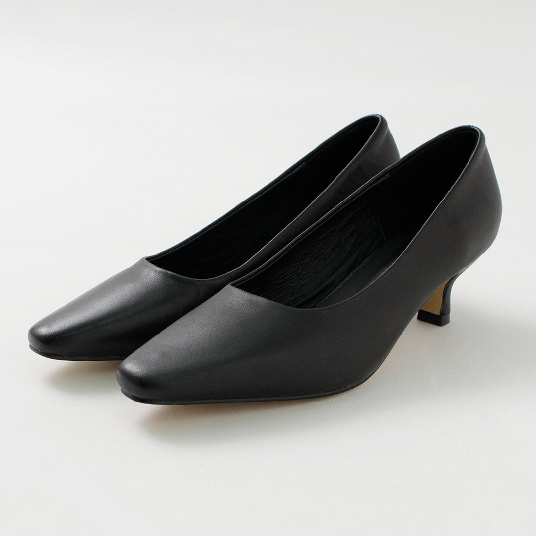 50％OFF】REMME（レメ） ポインテッド スクエア ヒールパンプス