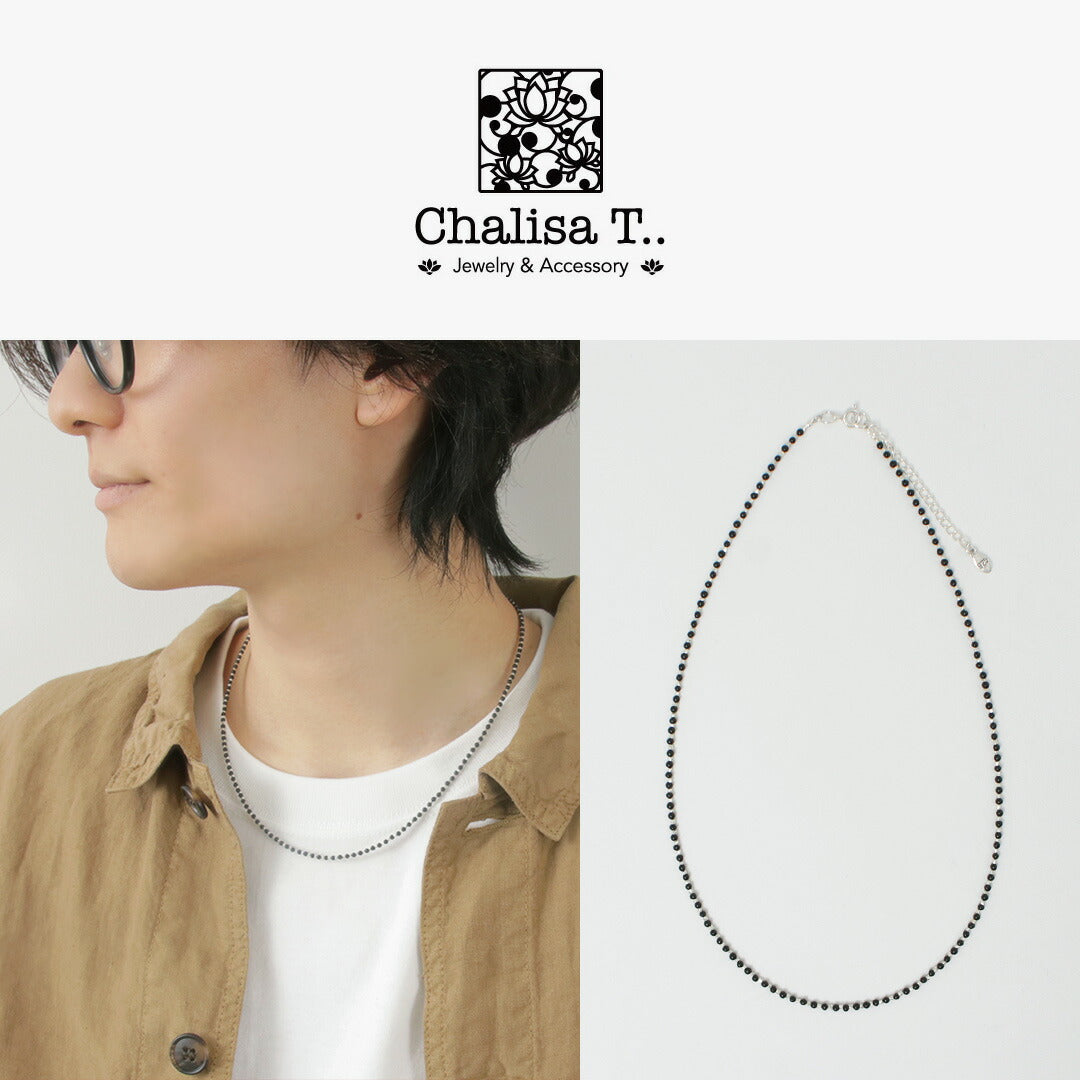 CHALISA T..（チャリッサ・ティー） ブラックオニキスビーズ シルバー