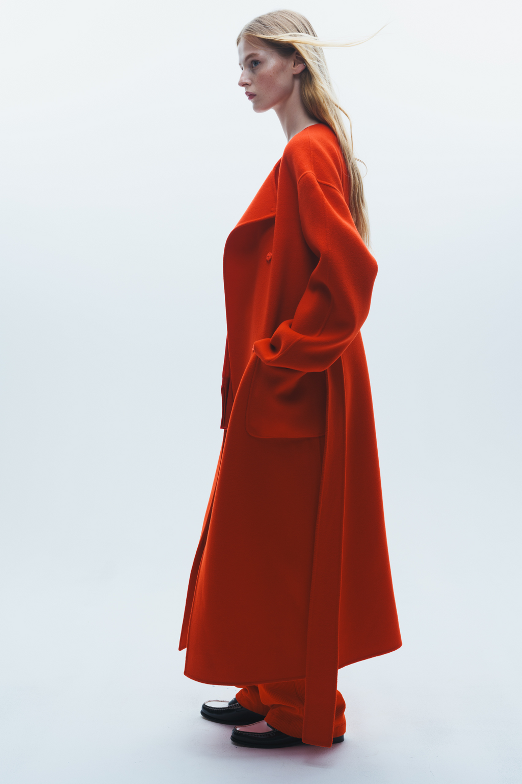 Aspen Wool Coat, Poppy Red – SAINT ART