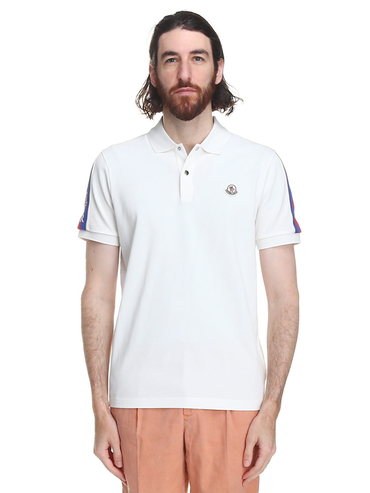 MONCLER (モンクレール) ロゴライン 半袖 ポロシャツ MC8A00020899UR