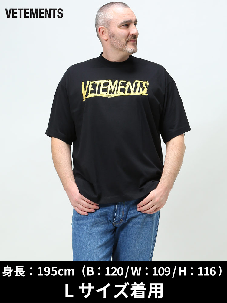 VETEMENTS ヴェトモン ブランド メンズ Tシャツ 半袖 ロゴ プリント