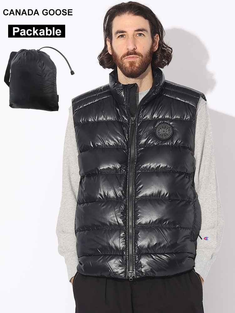 CANADA GOOSE (カナダグース) 胸ロゴ フルジップ ダウンベスト CROFTON