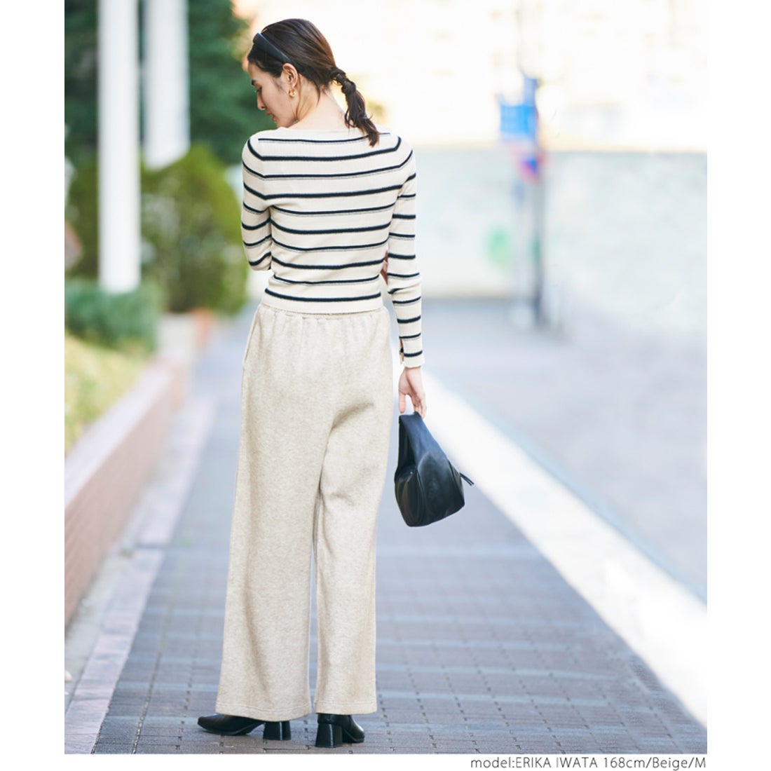 コカ coca ニットライクワイドパンツ （Beige） - ファッション通販