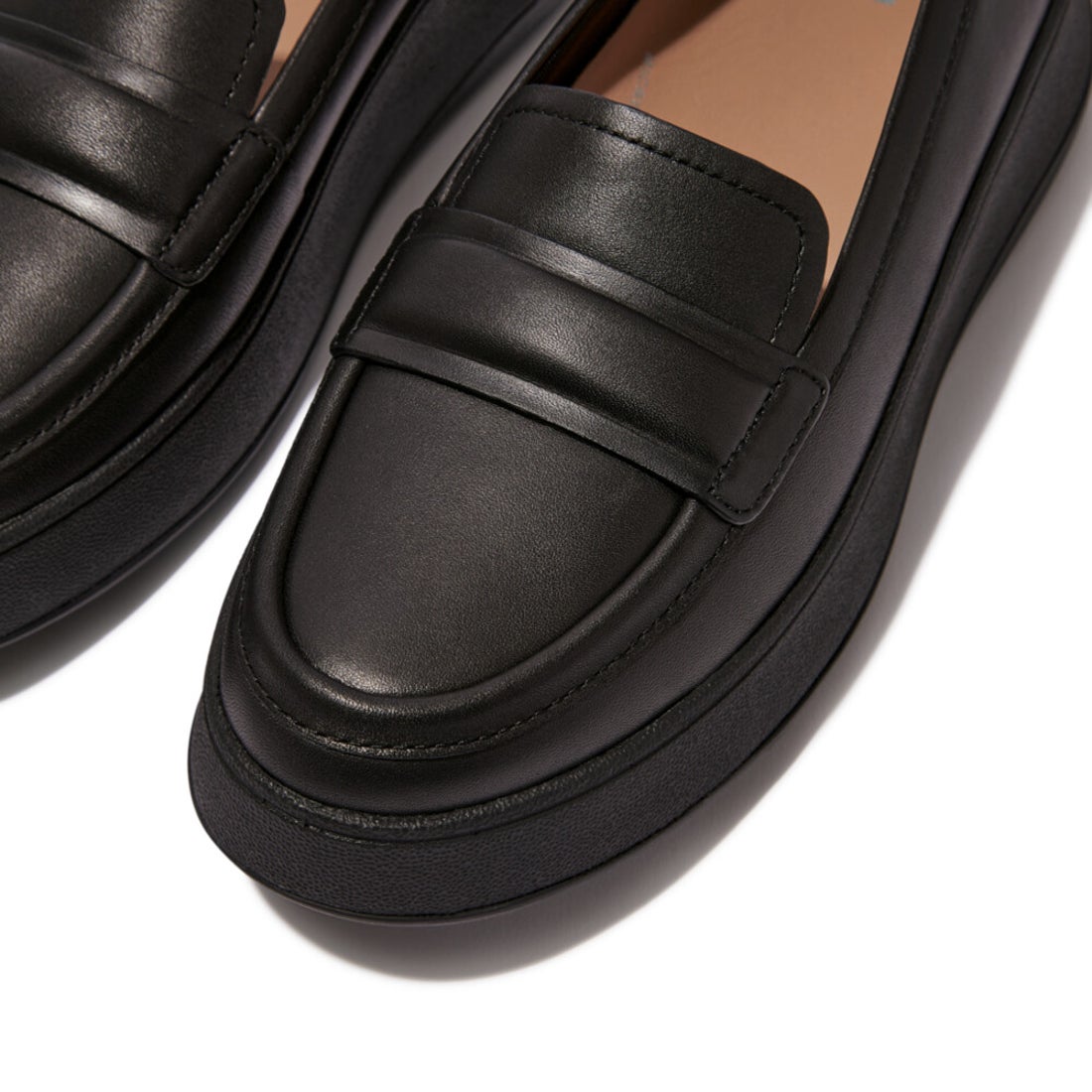 フィットフロップ fitflop F-MODE PADDED-DETAIL LEATHER FLATFORM
