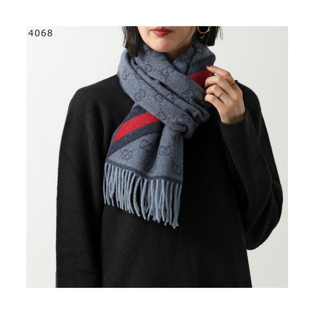グッチ GUCCI GUCCI マフラー 570603 3G200 GGロゴ ウール （9568