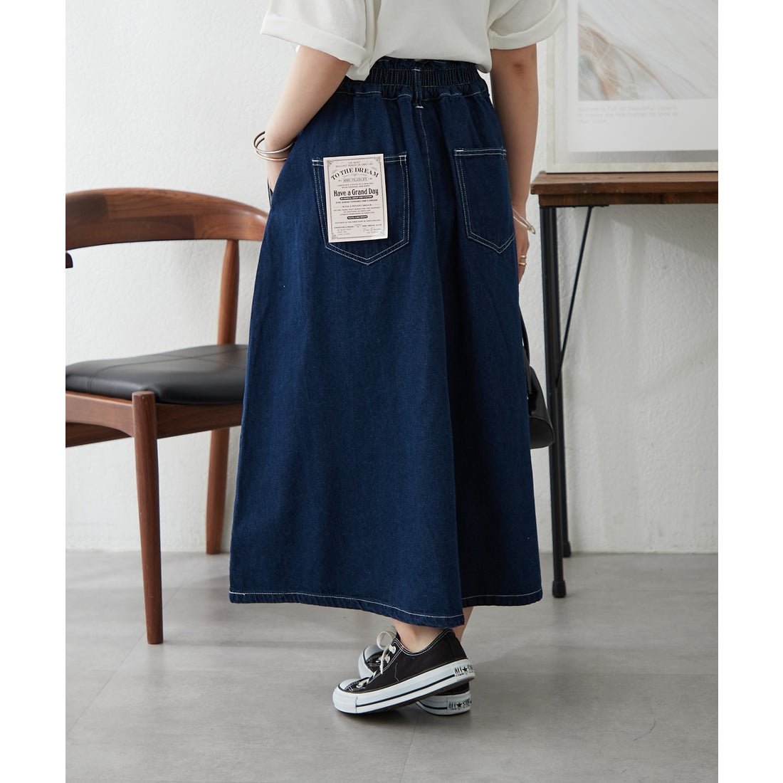 オリーブ デ オリーブ OLIVE des OLIVE 【NAO】タックロングフレアSK