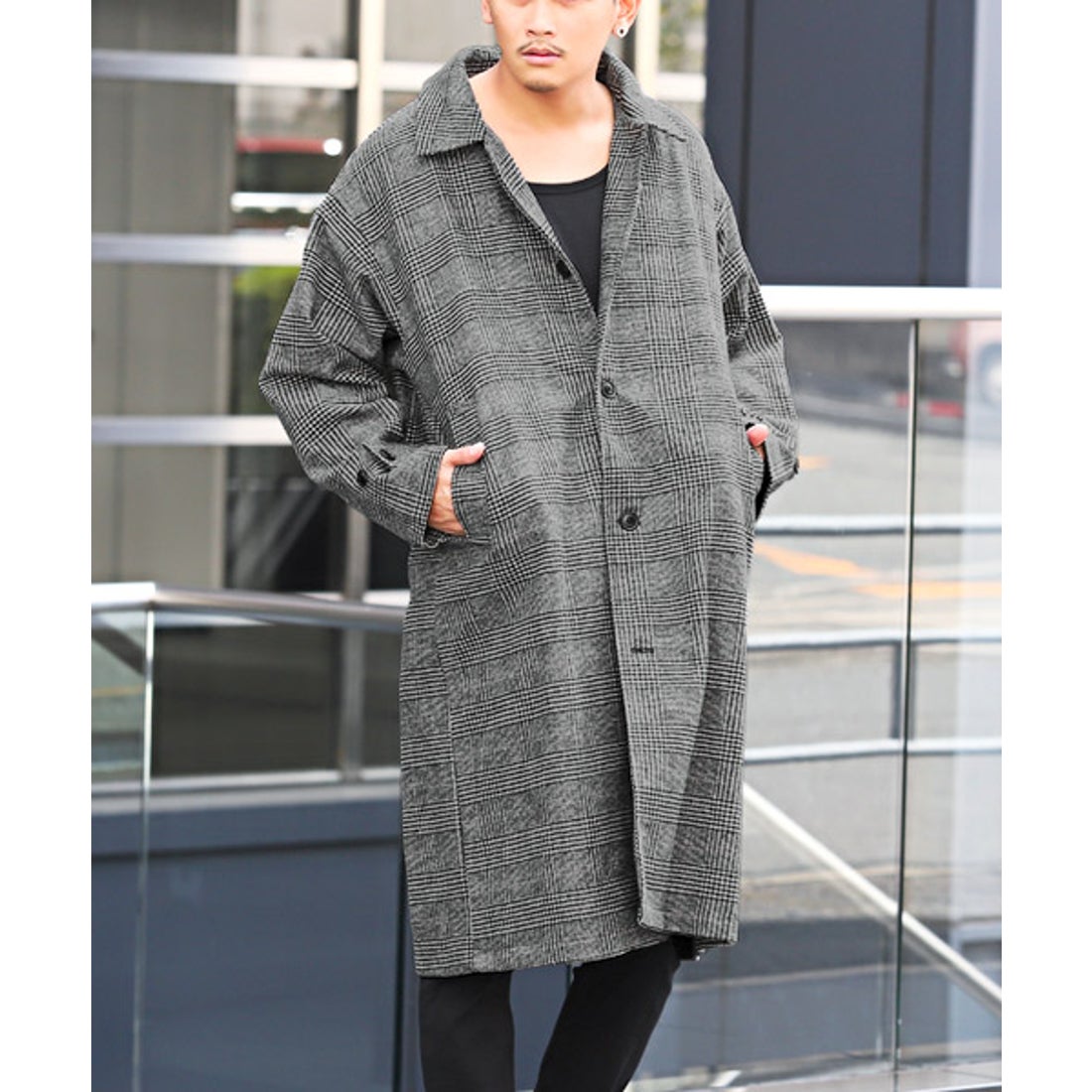 ラグスタイル LUXSTYLE ウールステンカラーコート/ステンカラーコート