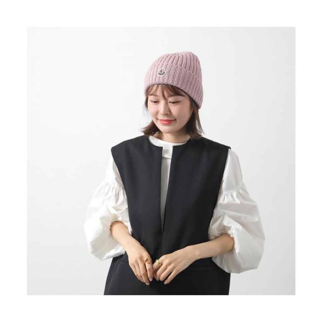 モンクレール MONCLER MONCLER ニット帽 3B00048 M1131 ウール リブ