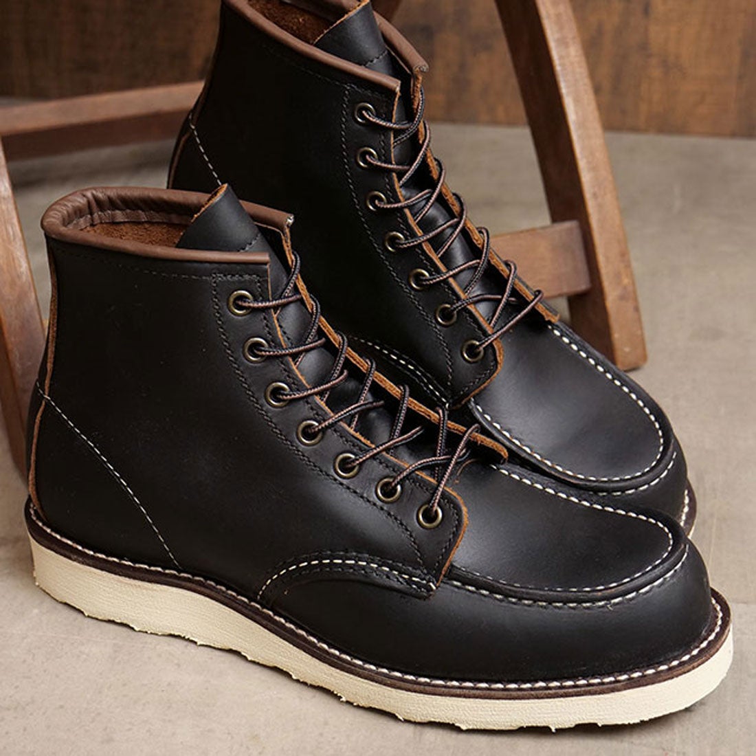 レッドウィング RED WING 6-INCH CLASSIC MOC ブラック・プレーリー