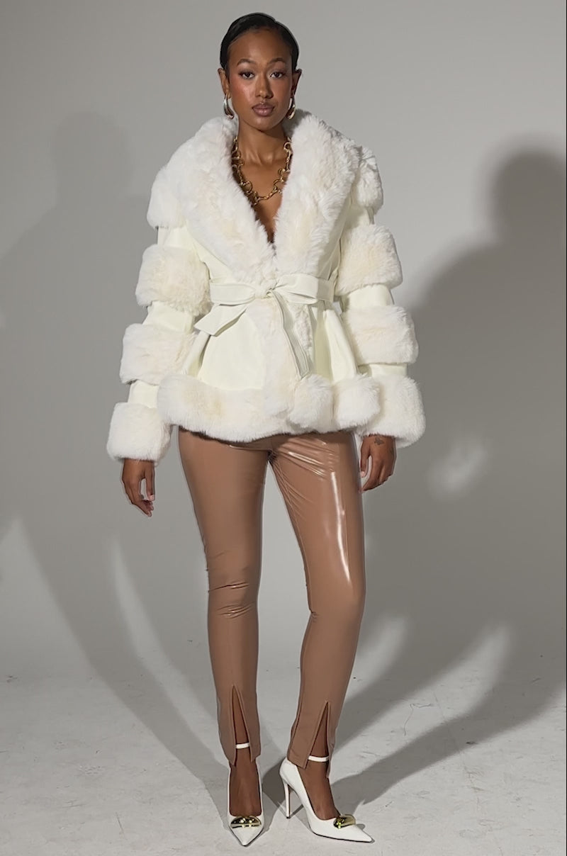 WINTER WONDERLAND FUR TRIM MOTO – AKIRA