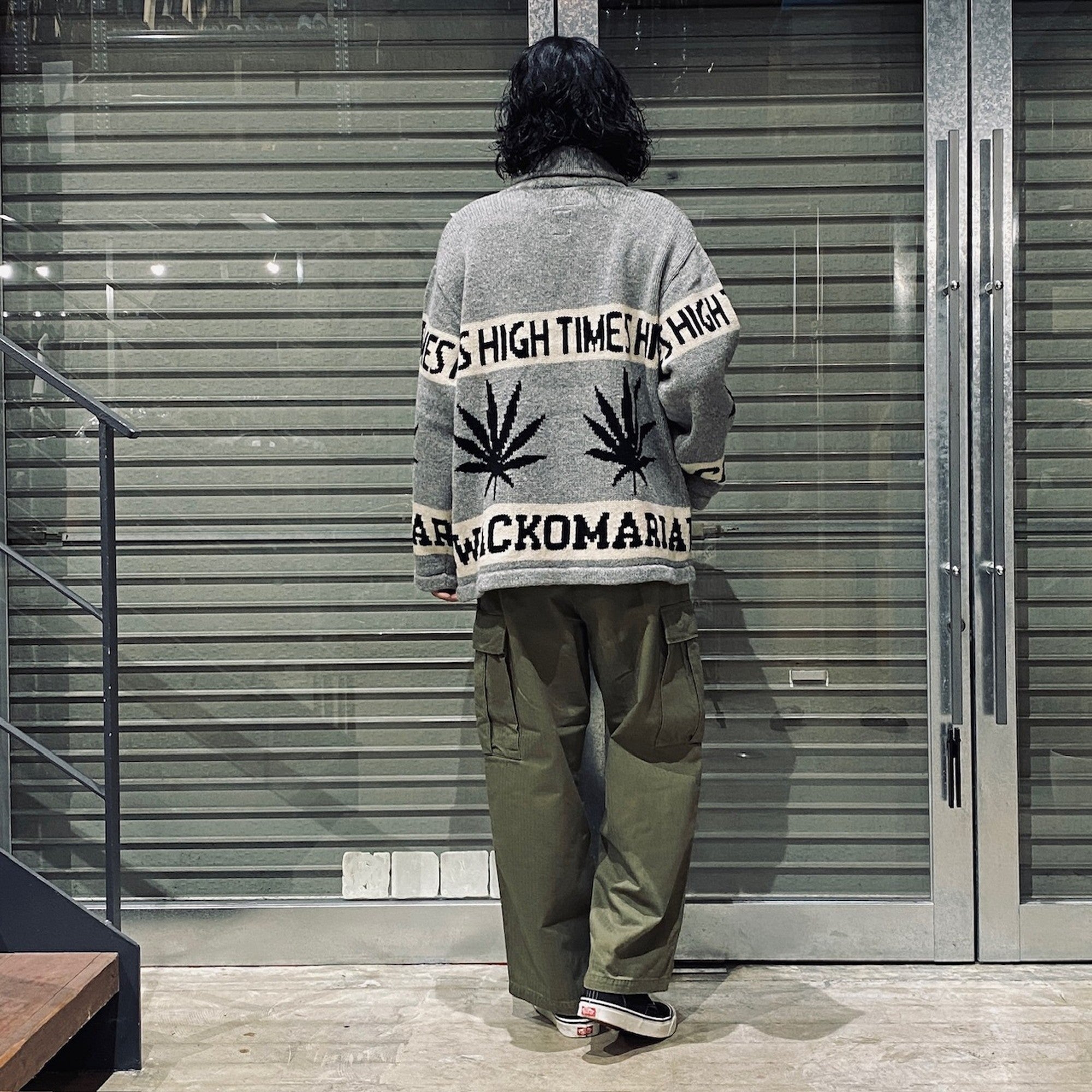 HIGHTIMES | COWICHAN SWEATER #GRAY [HIGHTIMES-WM-KN04]_WACKO MARIA