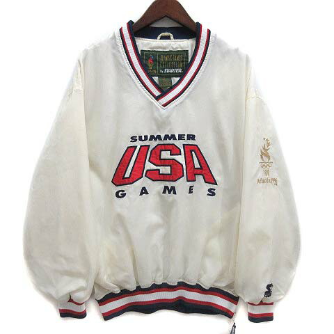 楽天市場】STARTER 96年 Atlanta Olympic Nylon Jacket M 白赤紺