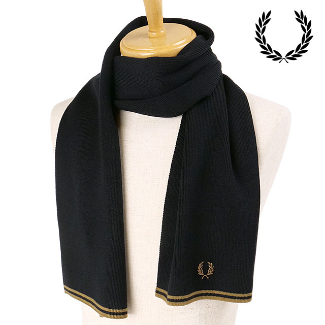 FRED PERRY（フレッドペリー） ツインティップドメリノウールスカーフ