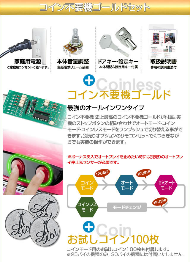 北電子 ファンキージャグラー 中古パチスロ実機 『コイン不要機