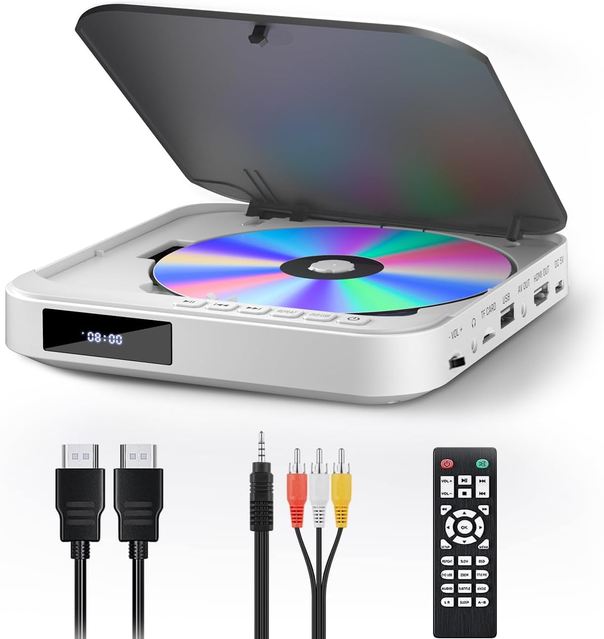 ミニ DVDプレーヤー 携帯式 リージョンフリー CPRM対応 テレビや