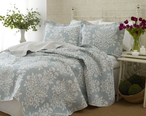 LAURA ASHLEY（ローラアシュレイ） ベッドカバー ピロカバー 3点セット