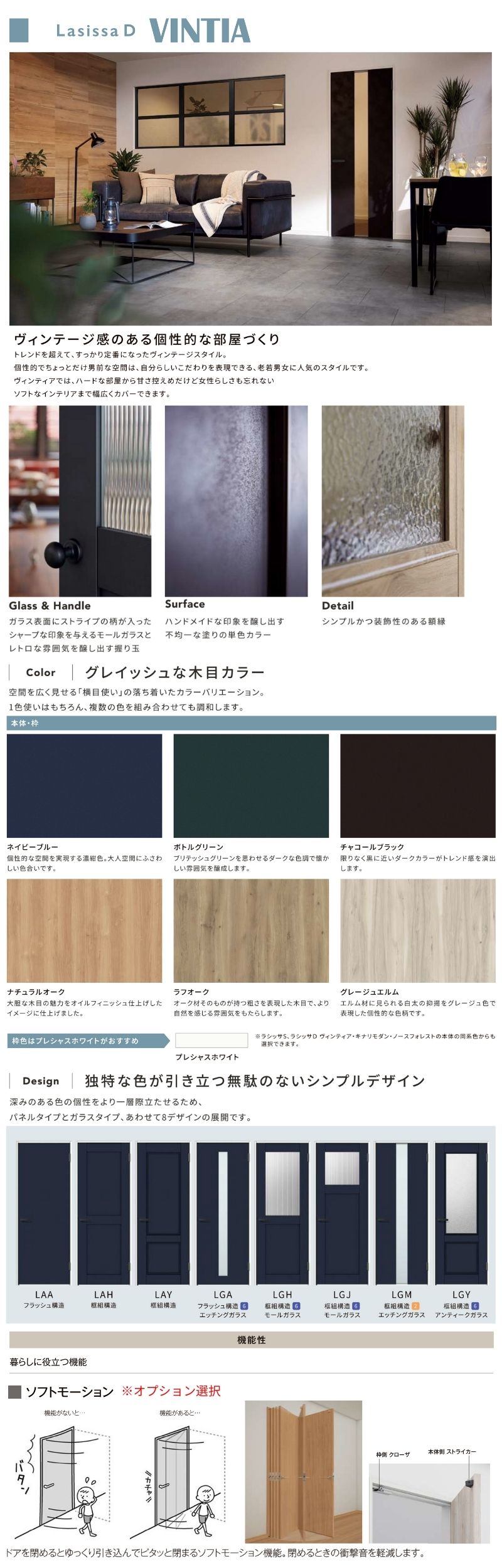 ラシッサ LIXIL 室内ドア ラシッサD ヴィンティア ケーシング付枠 LAY