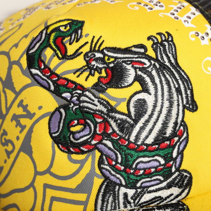 Ed Hardy（エド・ハーディー） ツイルメッシュCAP EDH-2416 刺繍
