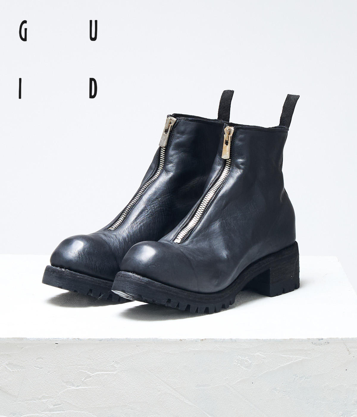 GUIDI（グイディ） ： PL1V FRONT ZIP BOOTS HORSE FULL GRAIN ： PL1V