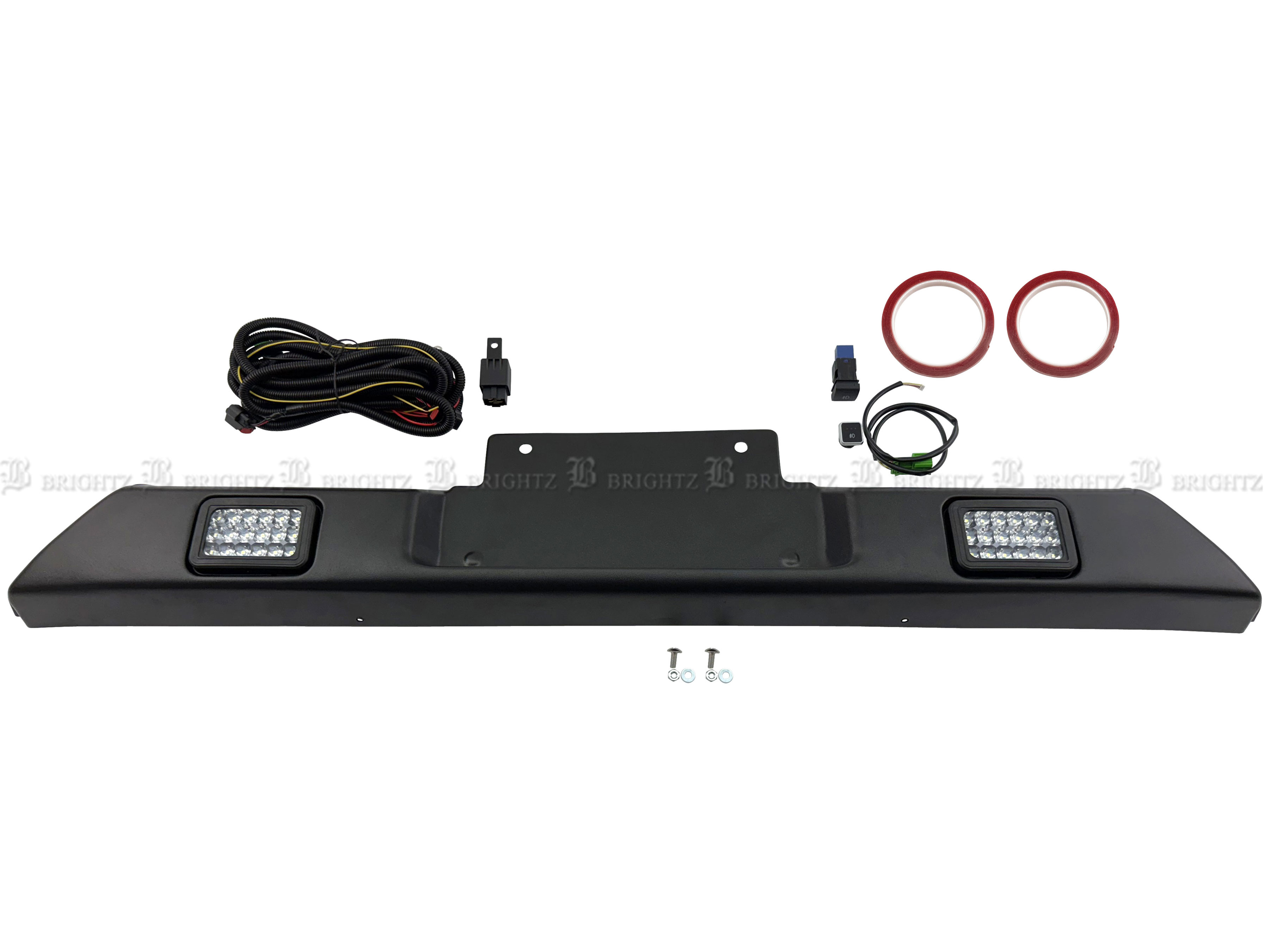 ハイゼットカーゴ S700V S710V LED付き フロント スキッド ガード