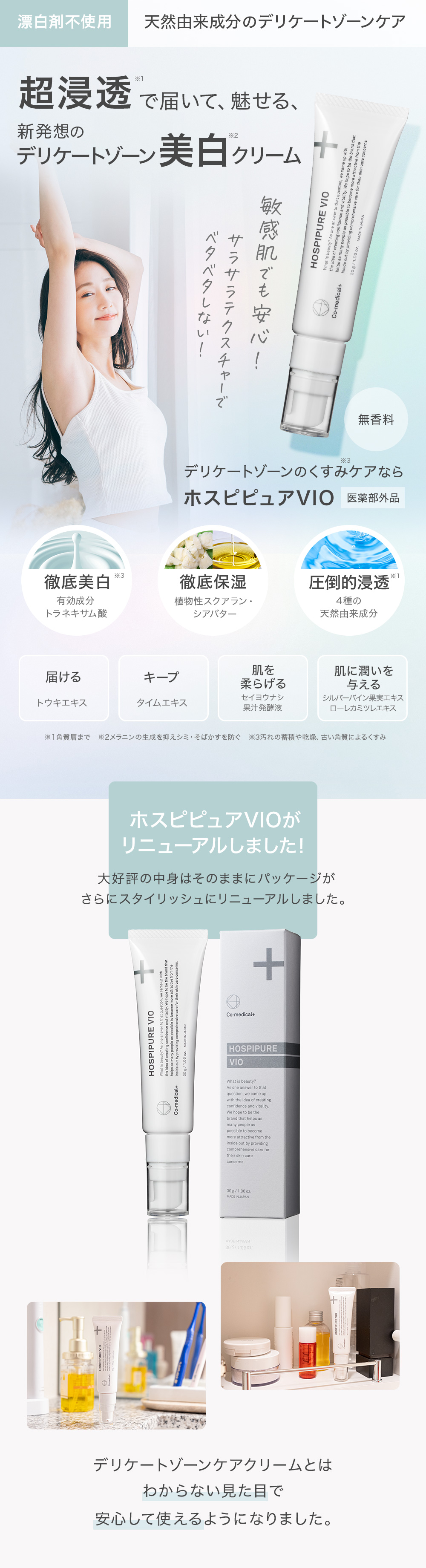 Co-medical+（シーオーメディカル） 美白クリーム デリケートゾーン CO