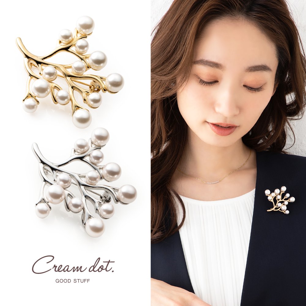 Cream dot.（クリームドット） ブローチ フォーマル 卒業式 卒園式